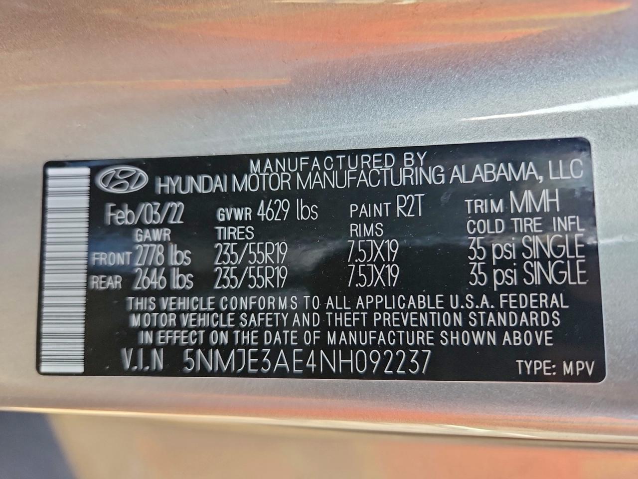 2022 HYUNDAI TUCSON LIMITED photo 12