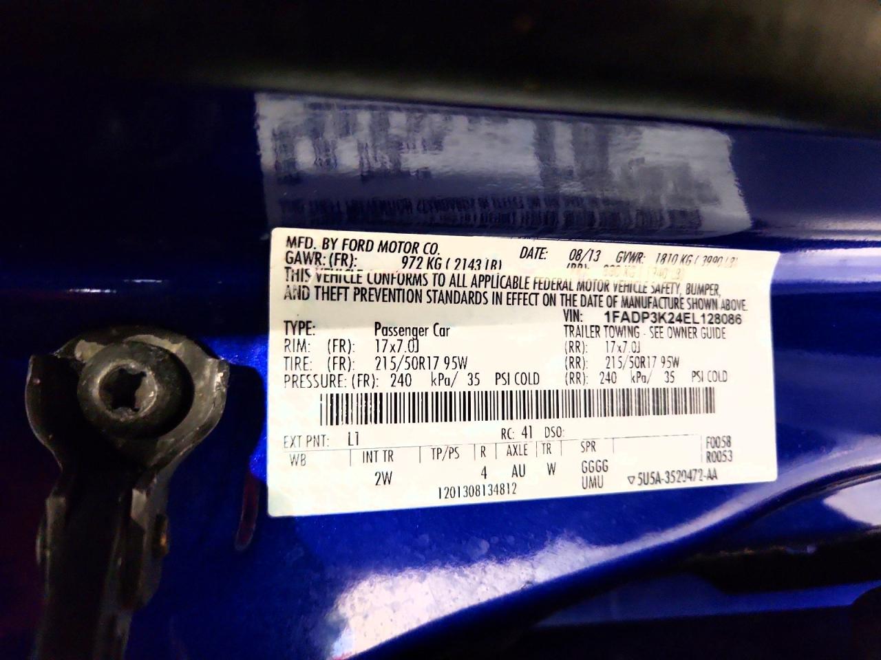 2014 FORD FOCUS SE photo 12