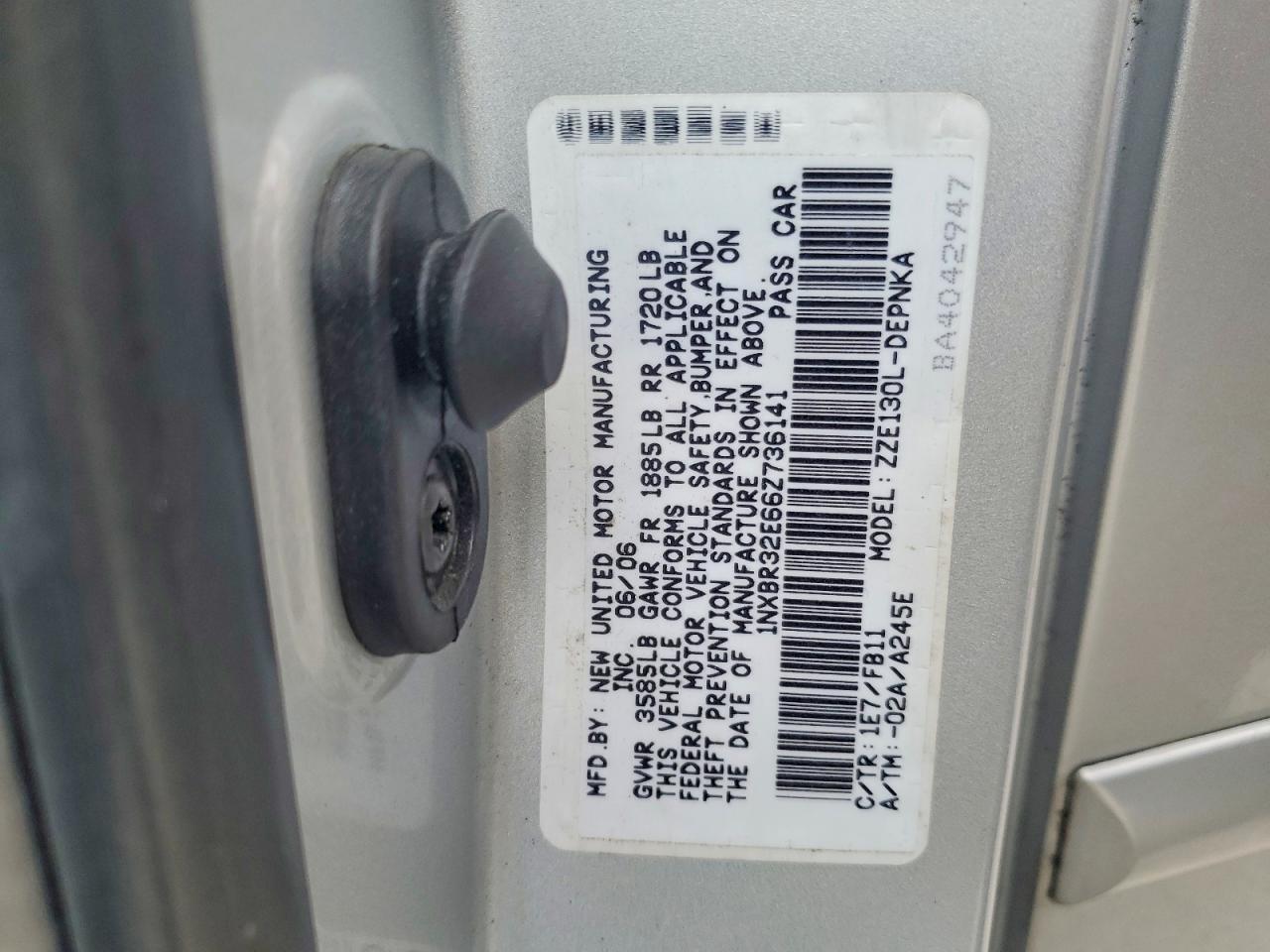 2006 TOYOTA COROLLA CE photo 13