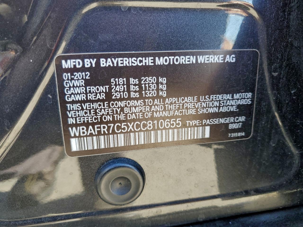 2012 BMW 535 I photo 12