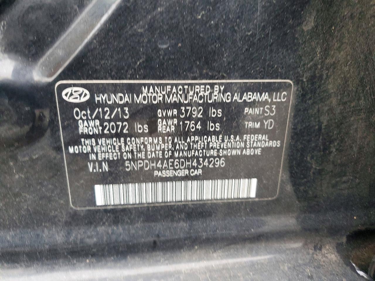 2013 HYUNDAI ELANTRA GLS photo 23