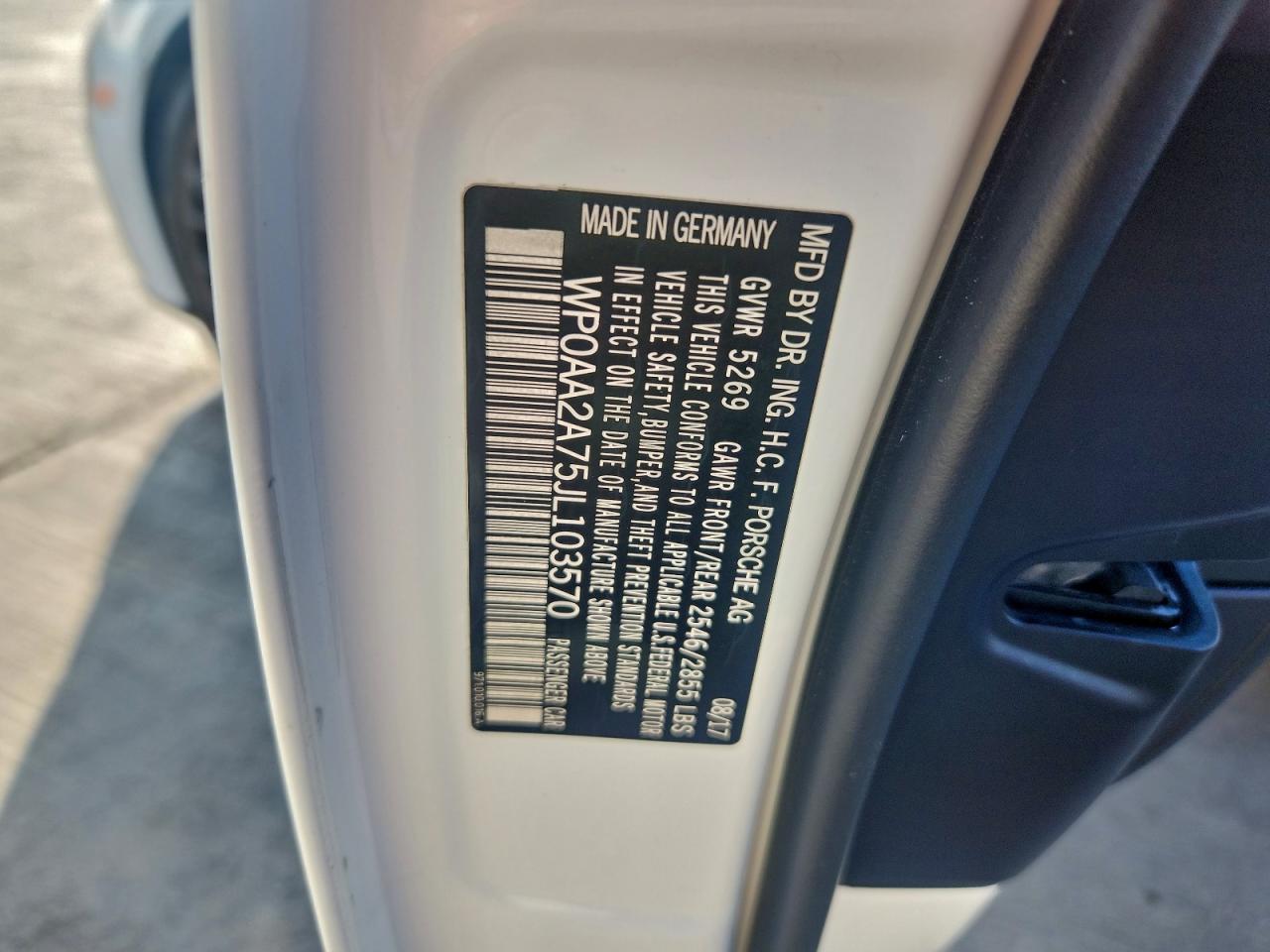 2018 PORSCHE PANAMERA 4 photo 12