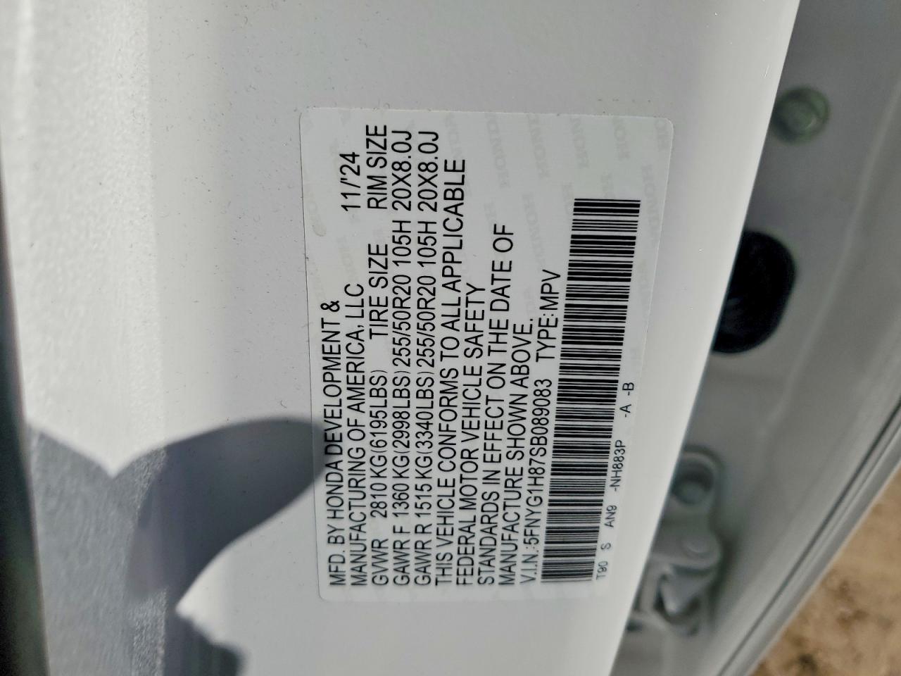 2025 HONDA PILOT ELITE photo 14