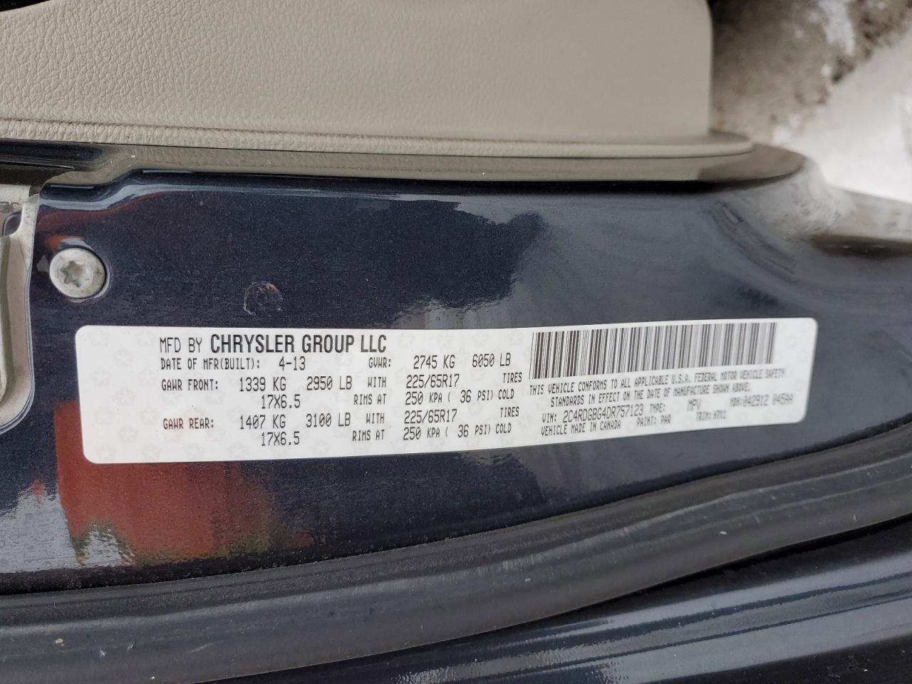 2013 DODGE GRAND CARAVAN SE photo 13