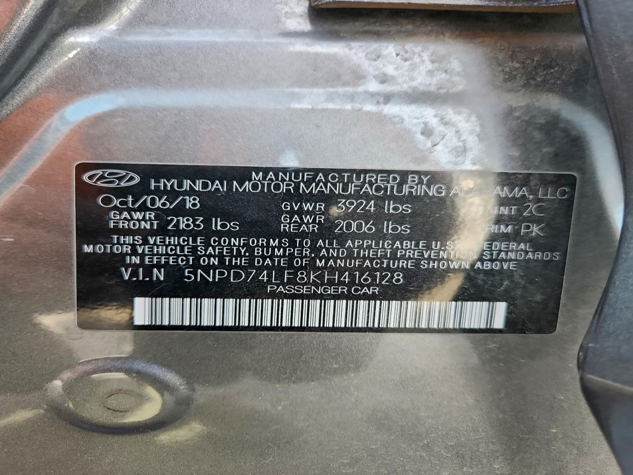 2019 HYUNDAI ELANTRA SE photo 12