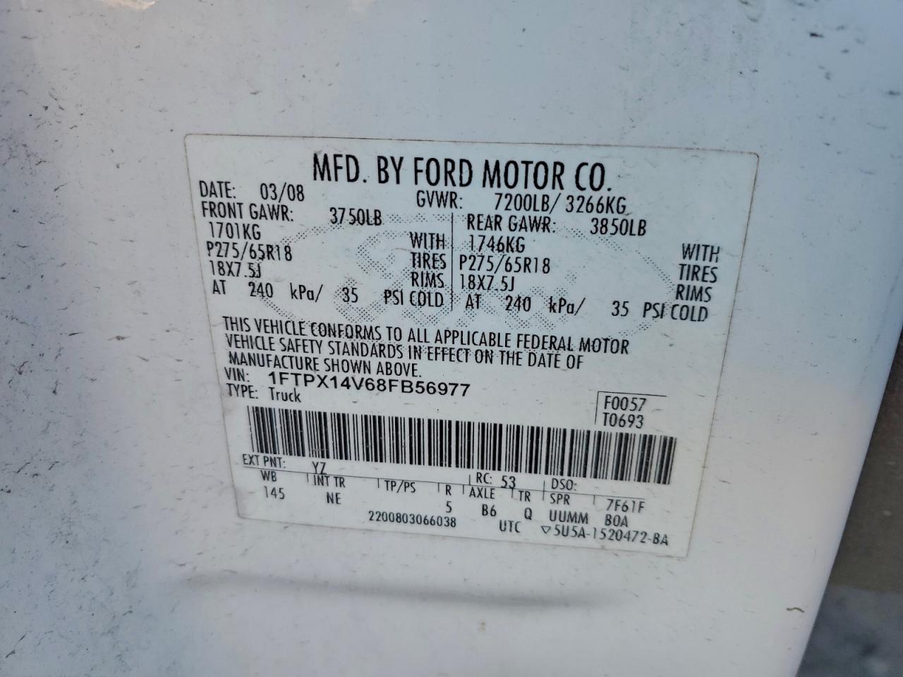 2008 FORD F150 photo 23