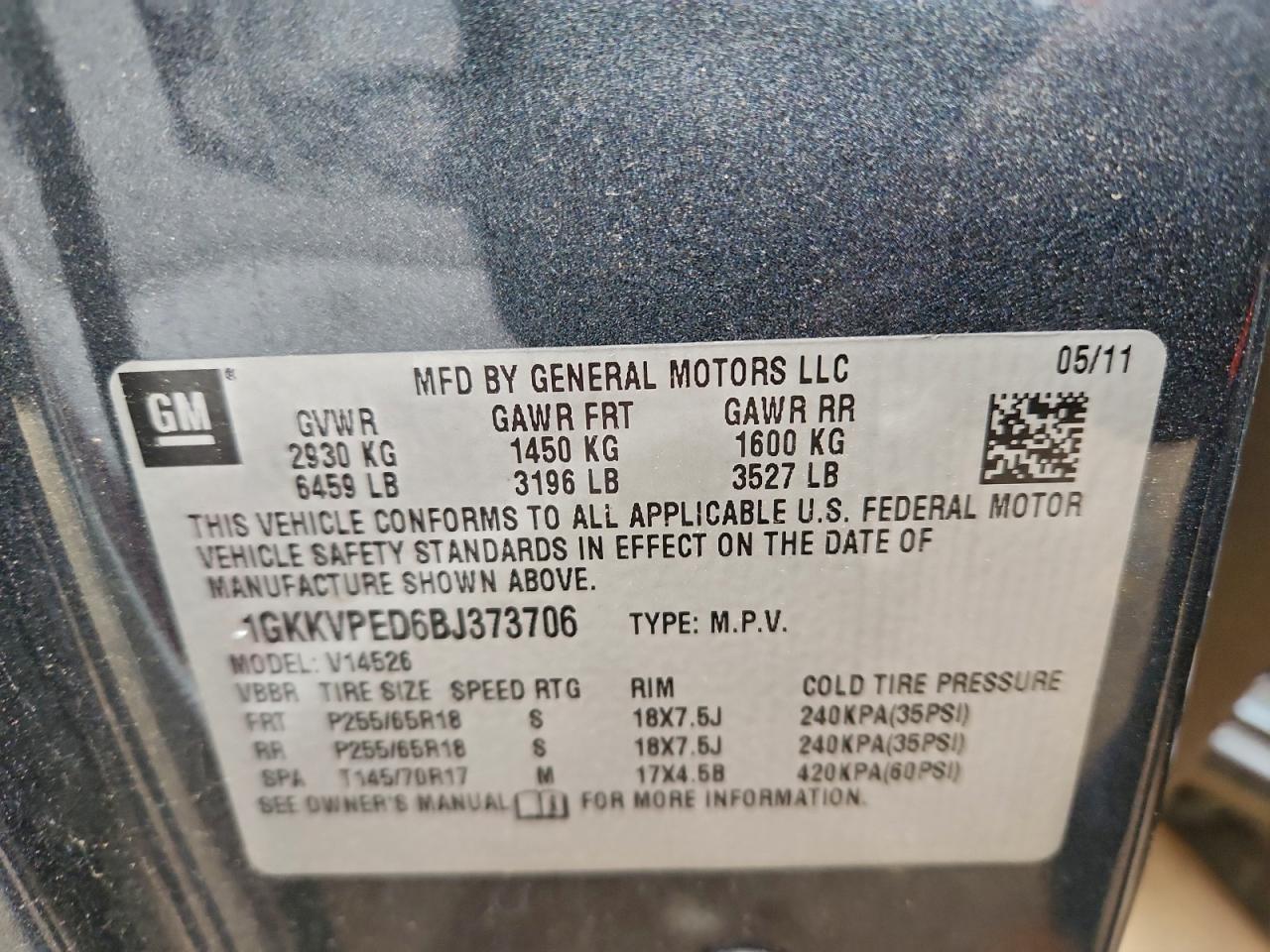 2011 GMC ACADIA SLE photo 27