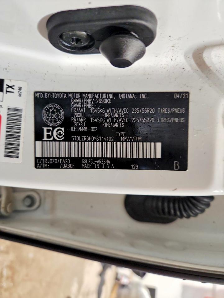 2021 TOYOTA HIGHLANDER XSE photo 27