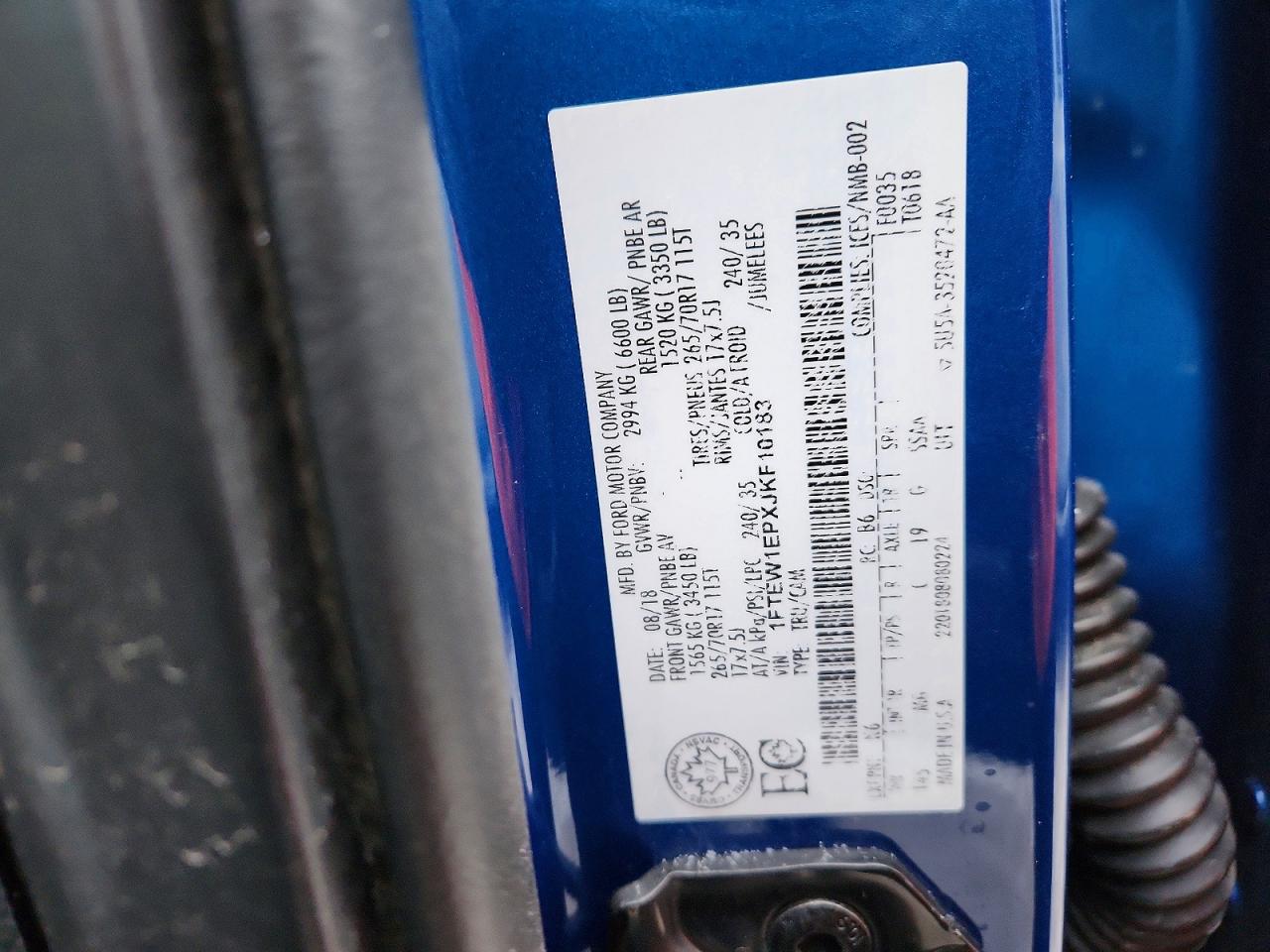 2018 FORD F150 SUPERCREW photo 25