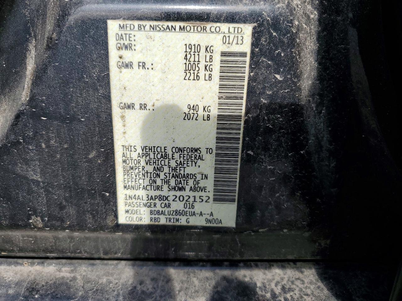 2013 NISSAN ALTIMA 2.5 photo 23