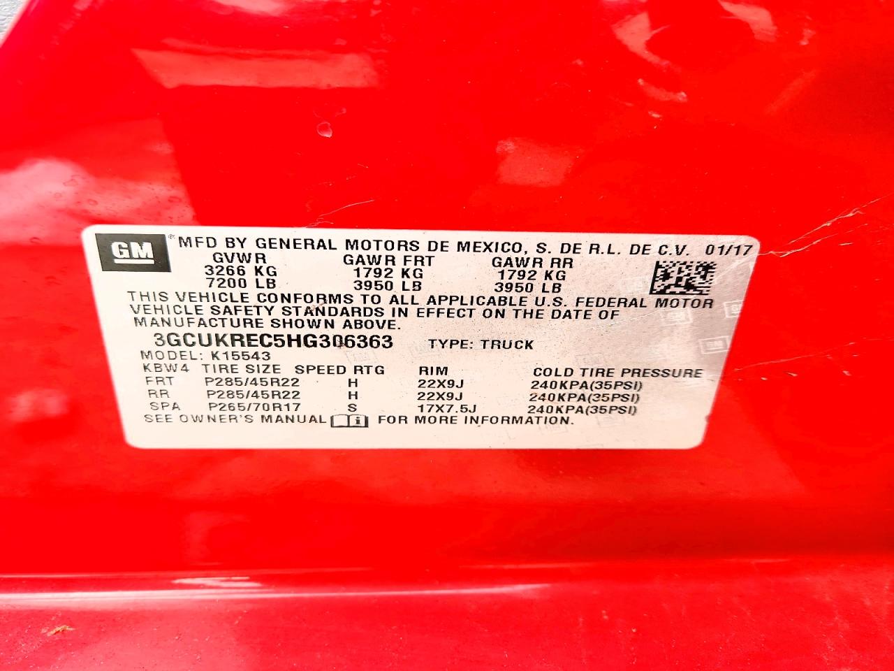 2017 CHEVROLET SILVERADO K1500 LT photo 12