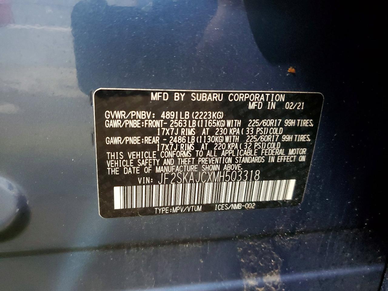 2021 SUBARU FORESTER PREMIUM photo 25