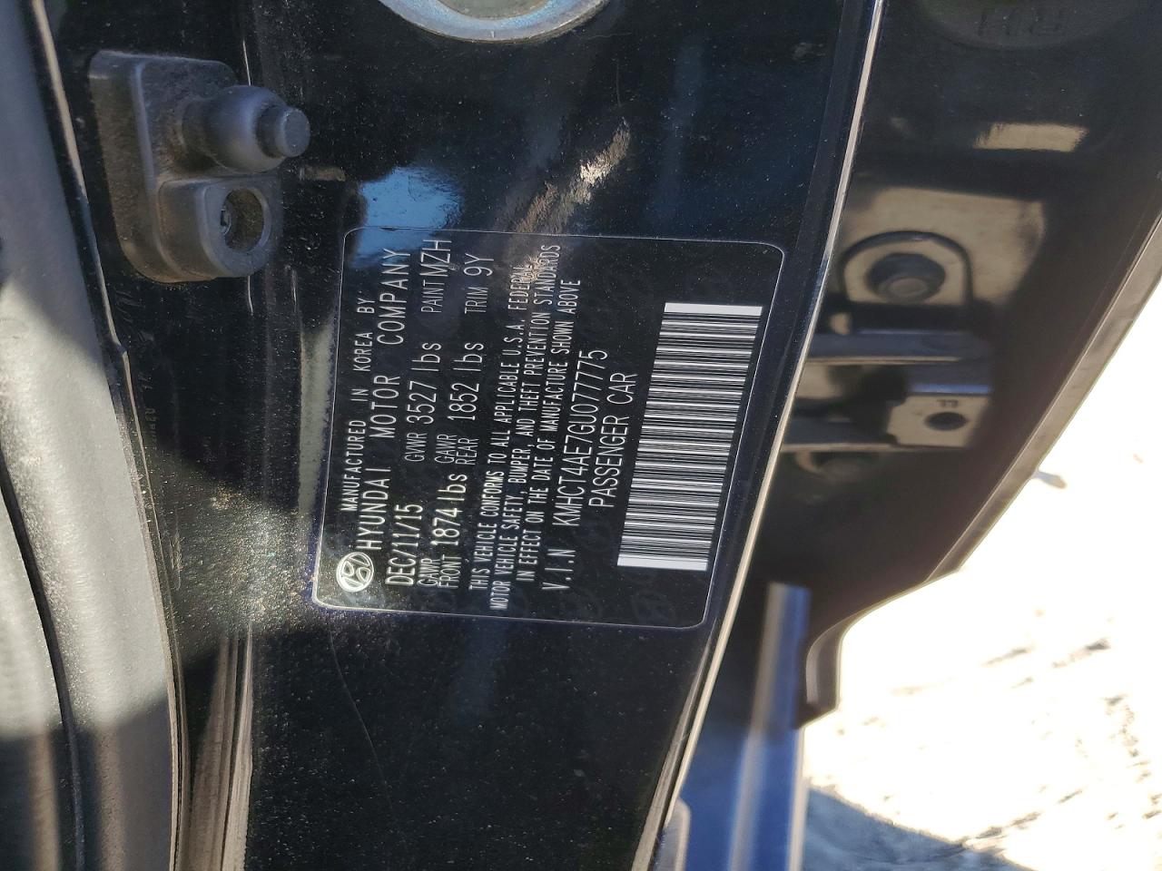 2016 HYUNDAI ACCENT SE photo 12