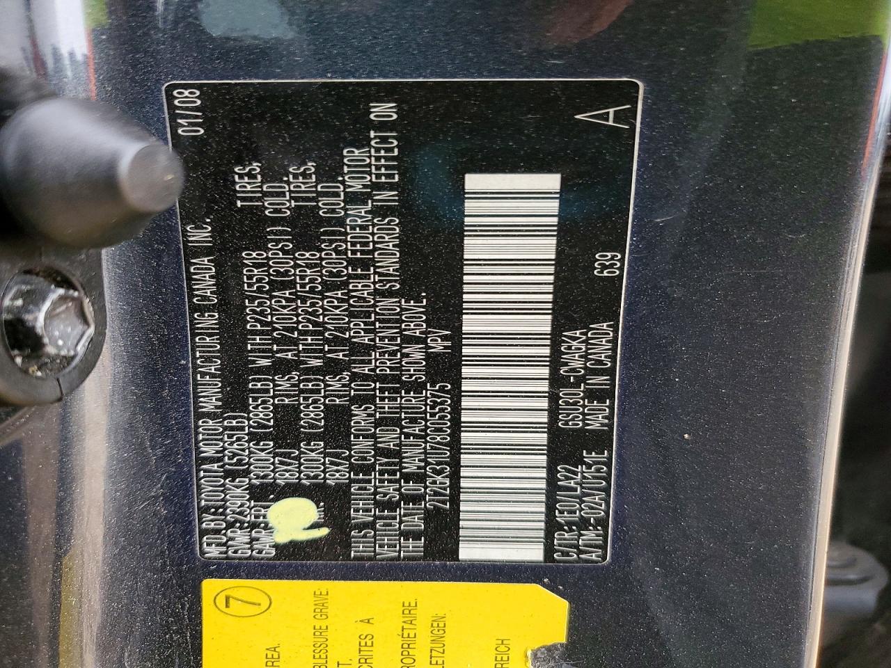 2008 LEXUS RX 350 photo 13