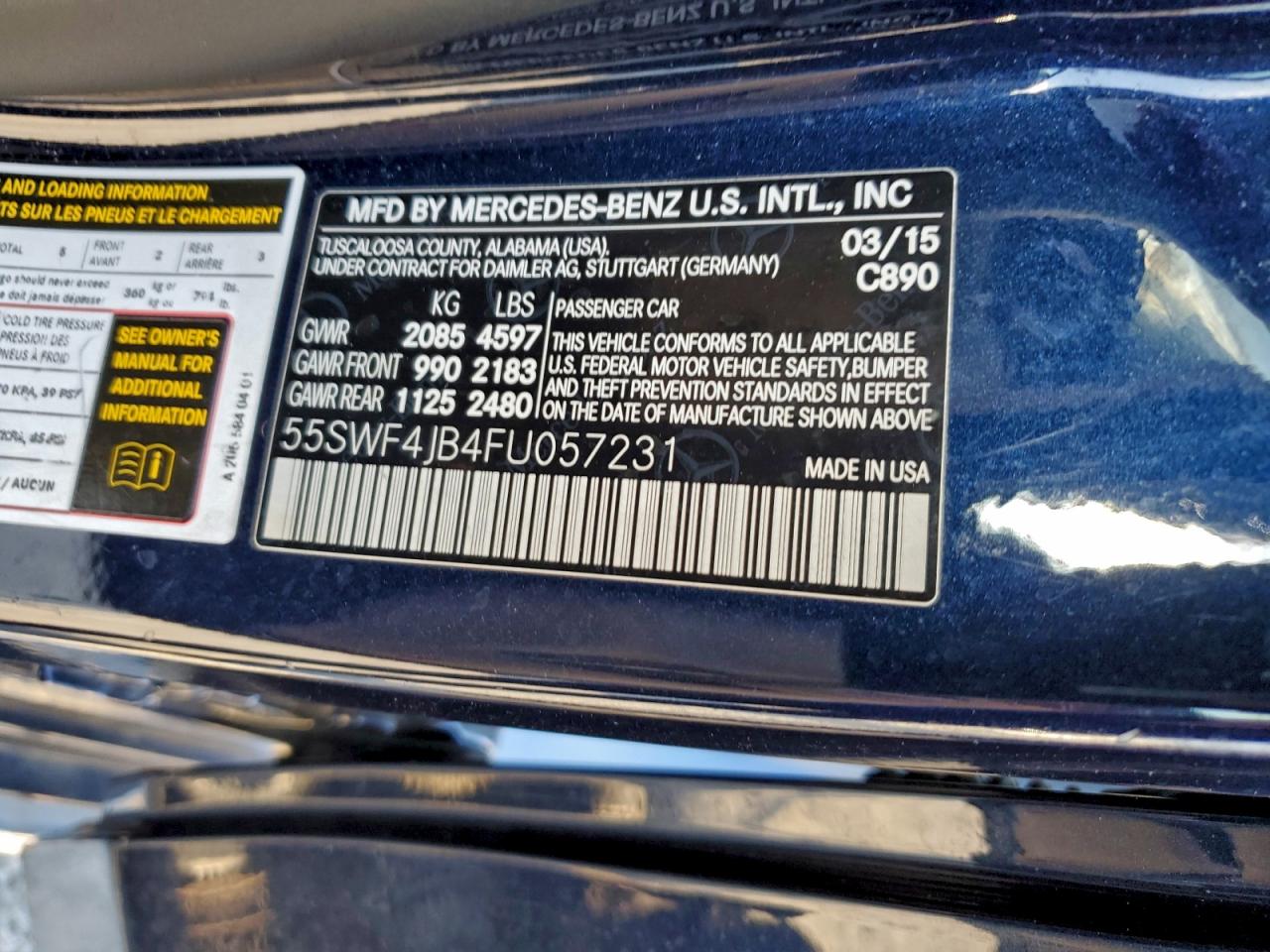 2015 MERCEDES-BENZ C 300 photo 23