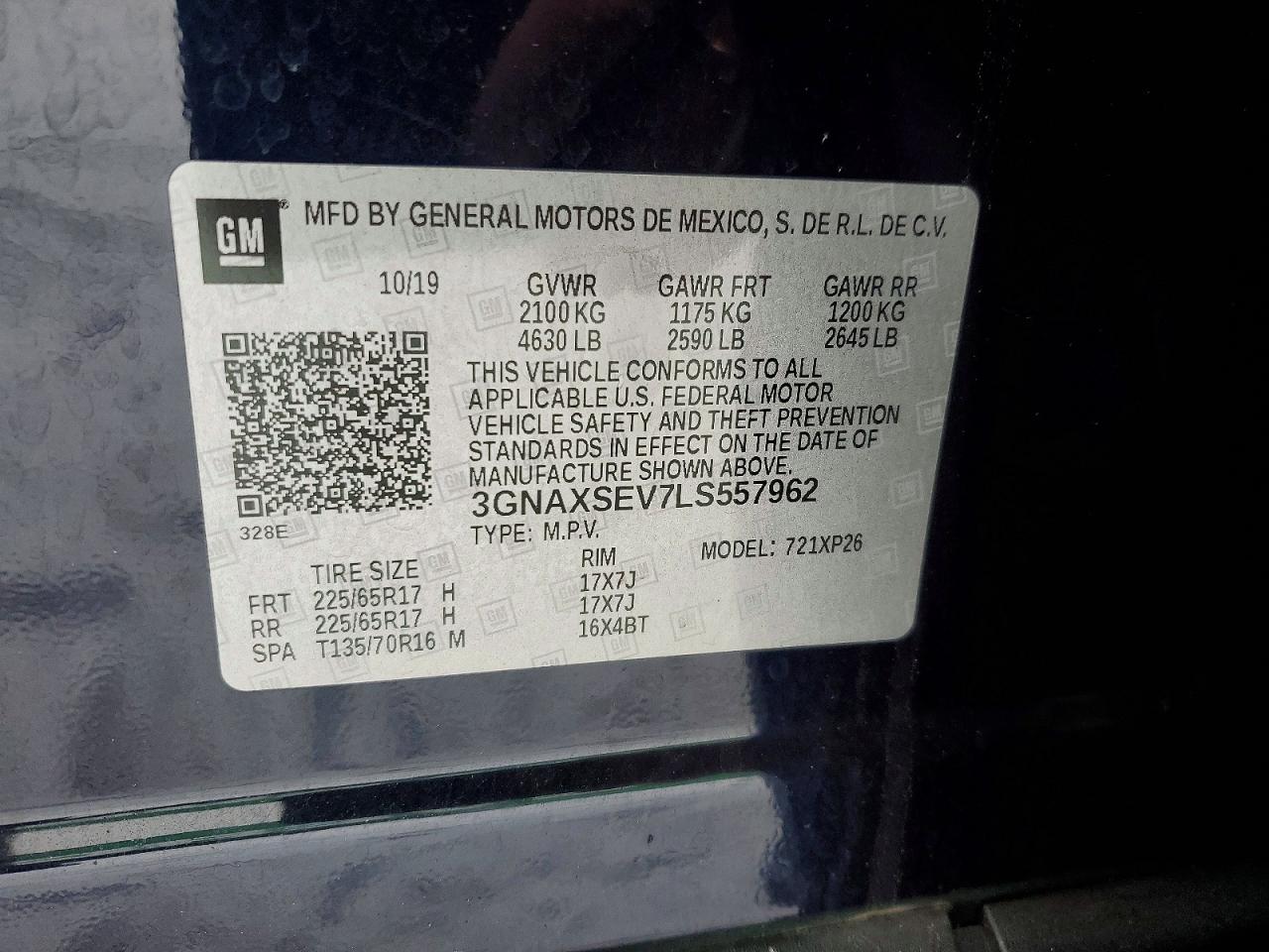 2020 CHEVROLET EQUINOX LS photo 13