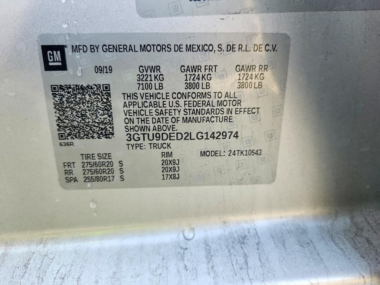 2020 GMC SIERRA K1500 SLT photo 12
