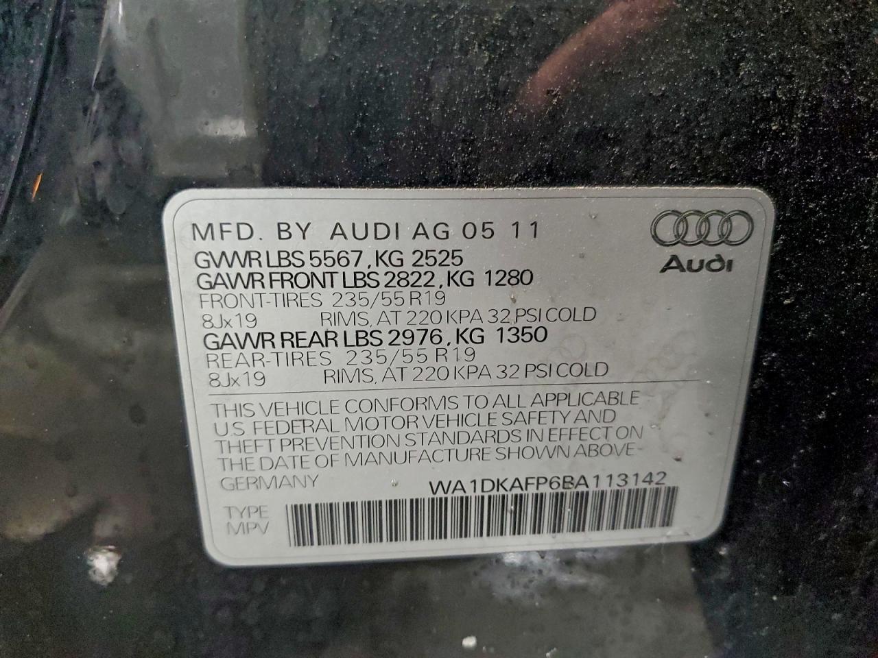 2011 AUDI Q5 PREMIUM PLUS photo 13