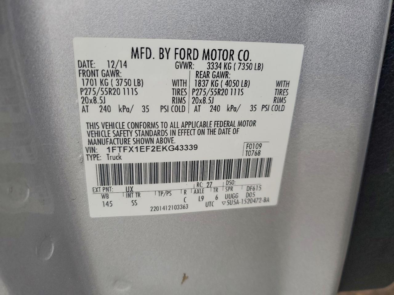 2014 FORD F150 SUPER CAB photo 23