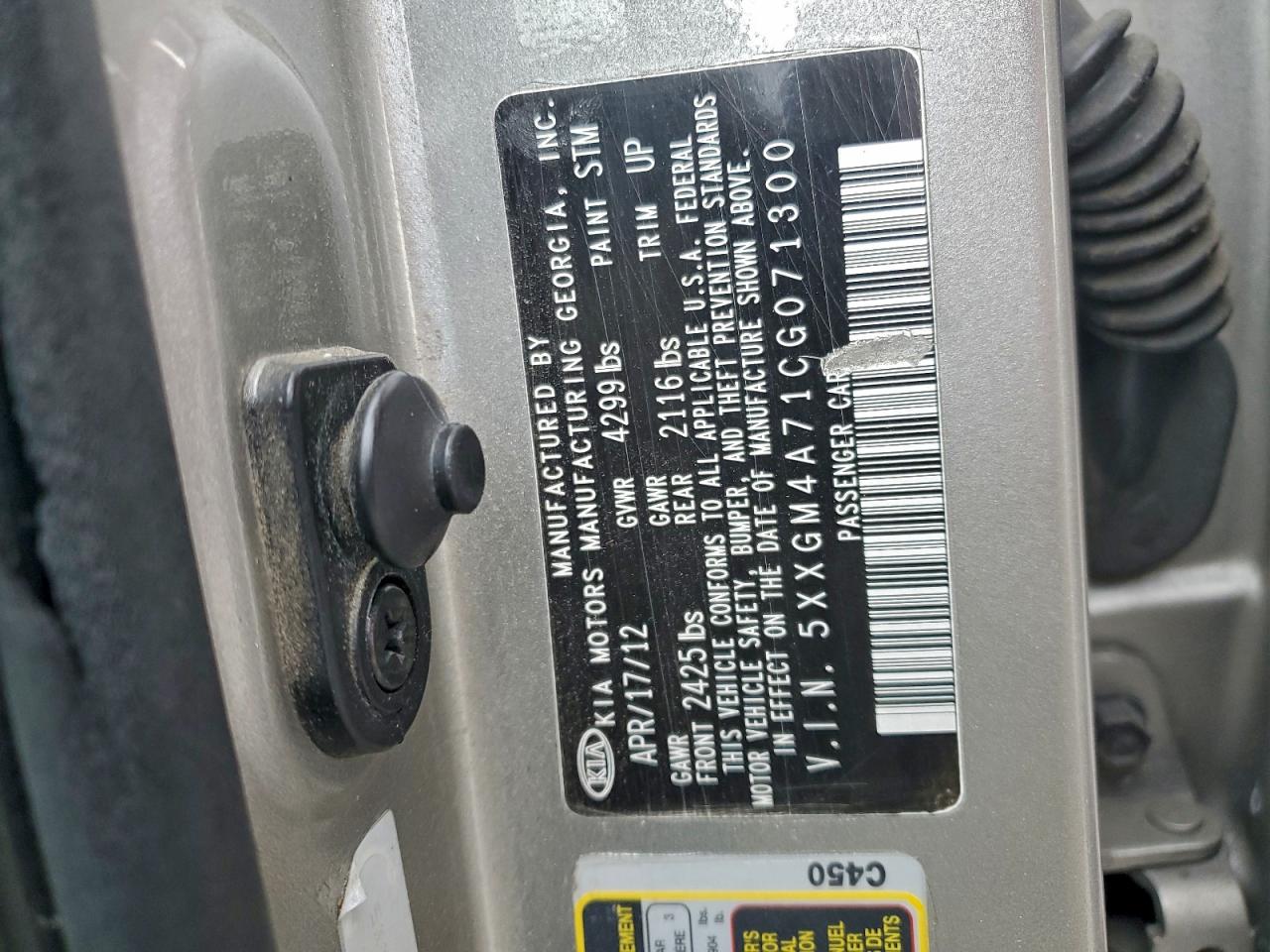 2012 KIA OPTIMA LX photo 12