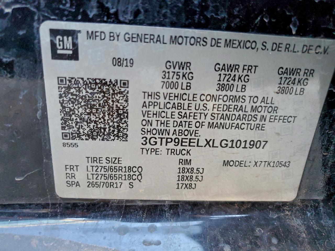 2020 GMC SIERRA K1500 AT4 photo 12