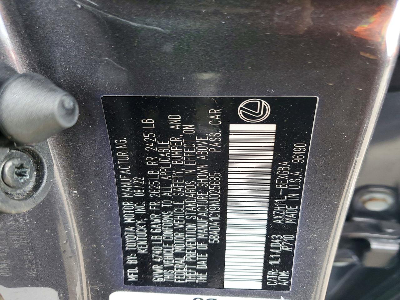 2022 LEXUS ES 300H BASE photo 23