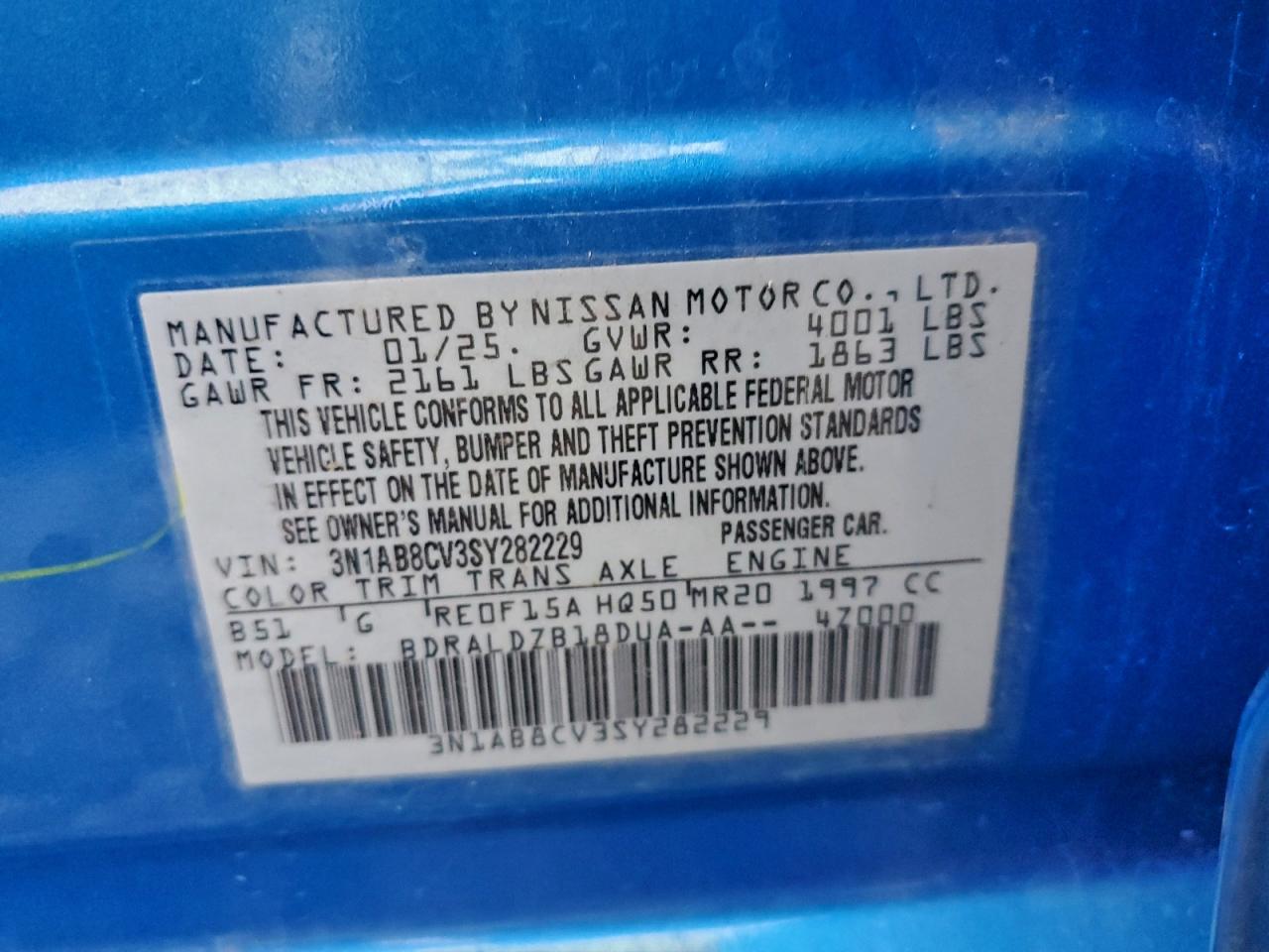 2025 NISSAN SENTRA SV photo 13