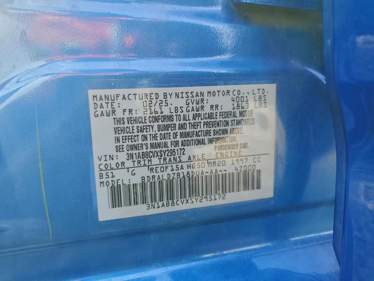 2025 NISSAN SENTRA SV photo 12