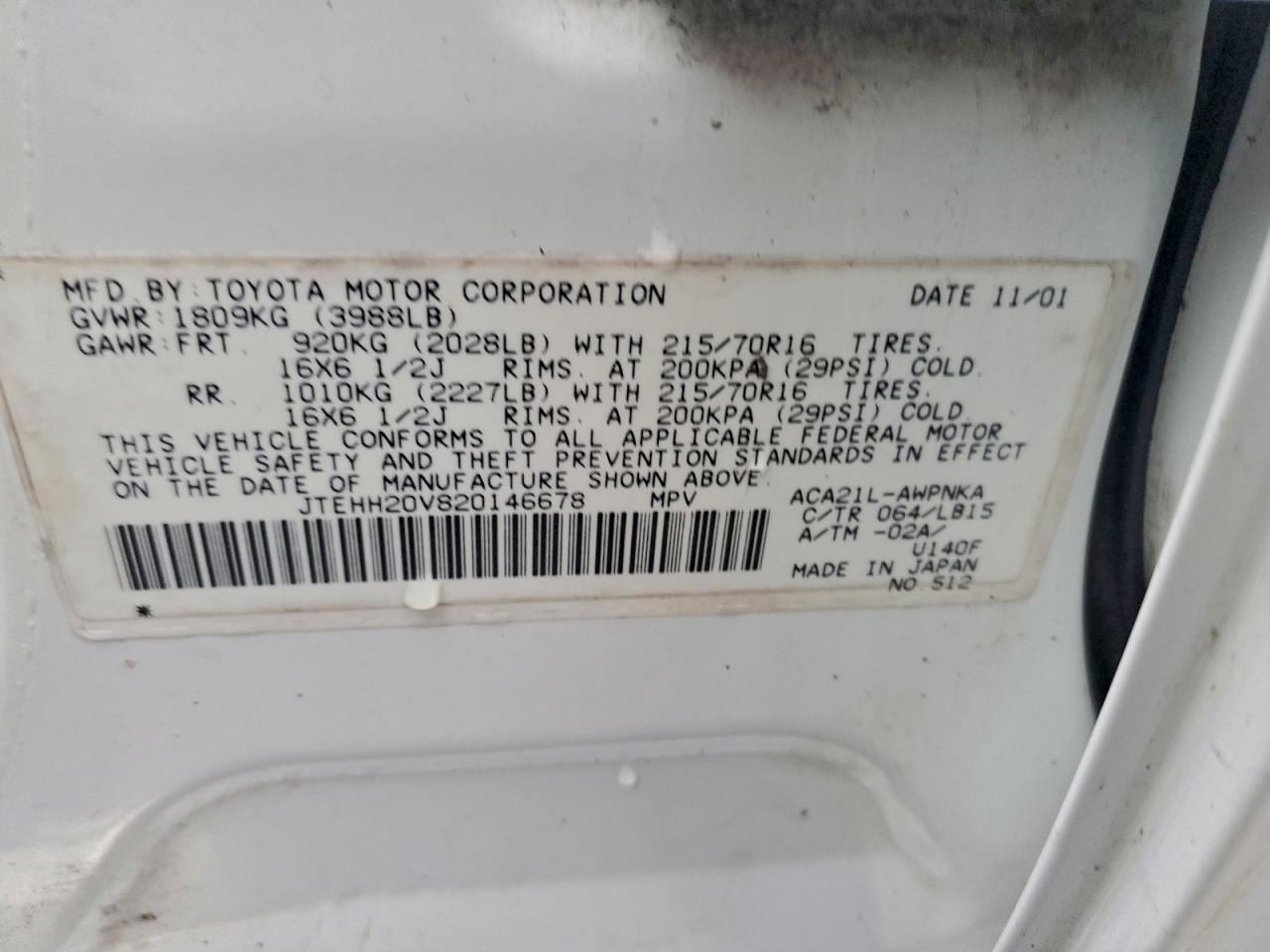 2002 TOYOTA RAV4 photo 14