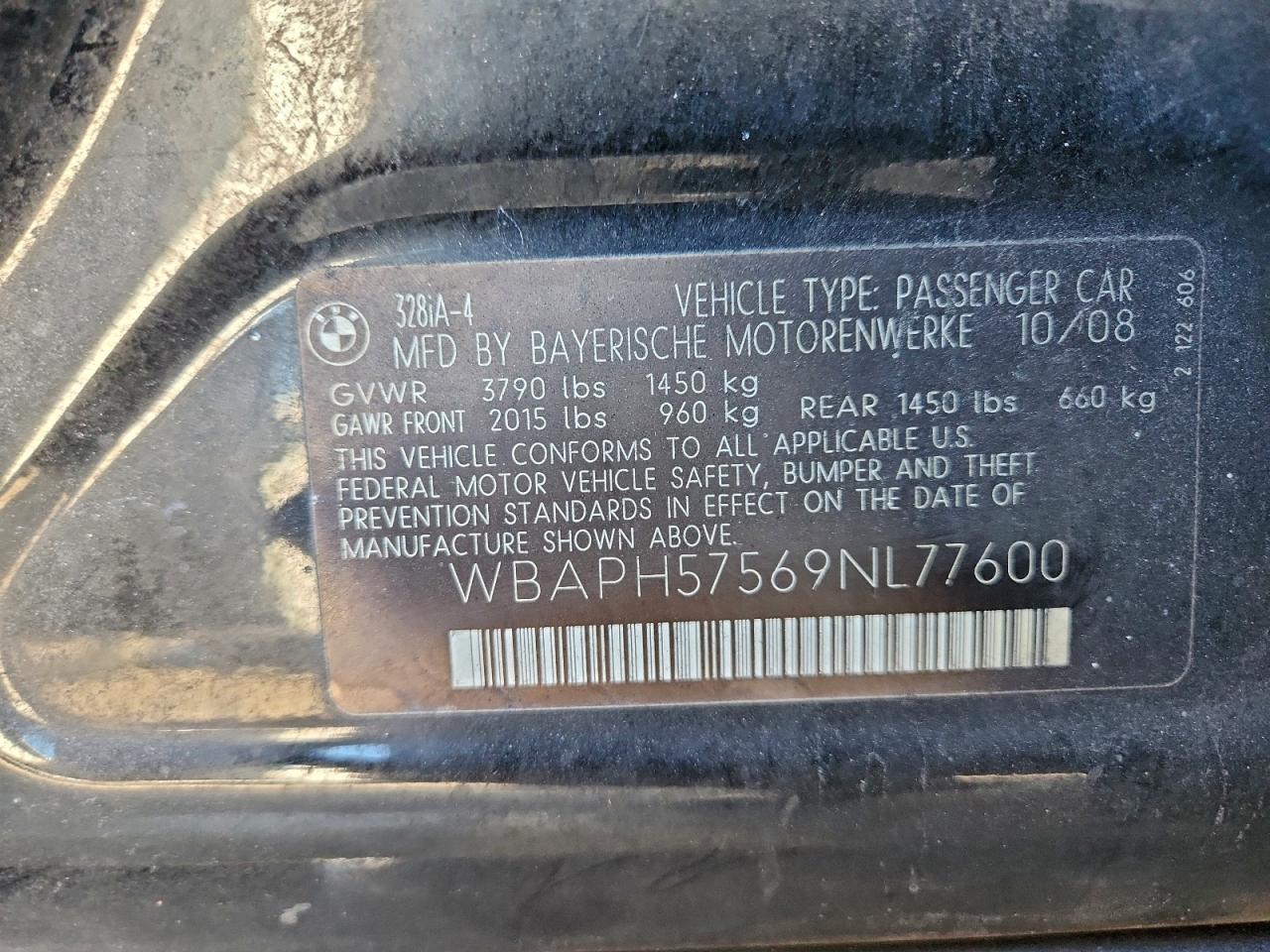 2009 BMW 328 I SULEV photo 12