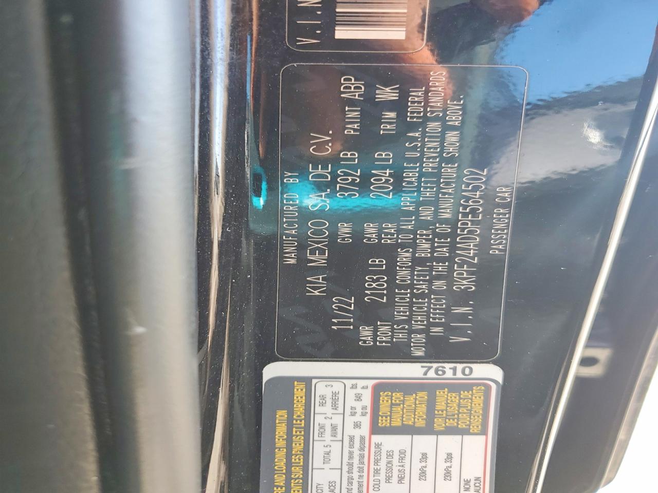 2023 KIA FORTE LX photo 34