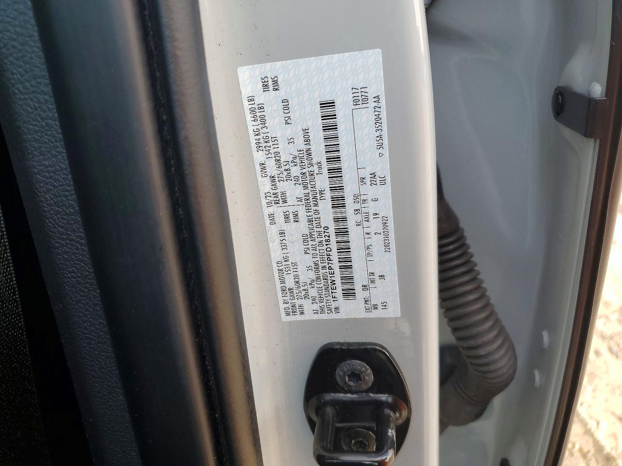 2023 FORD F150 SUPERCREW photo 12