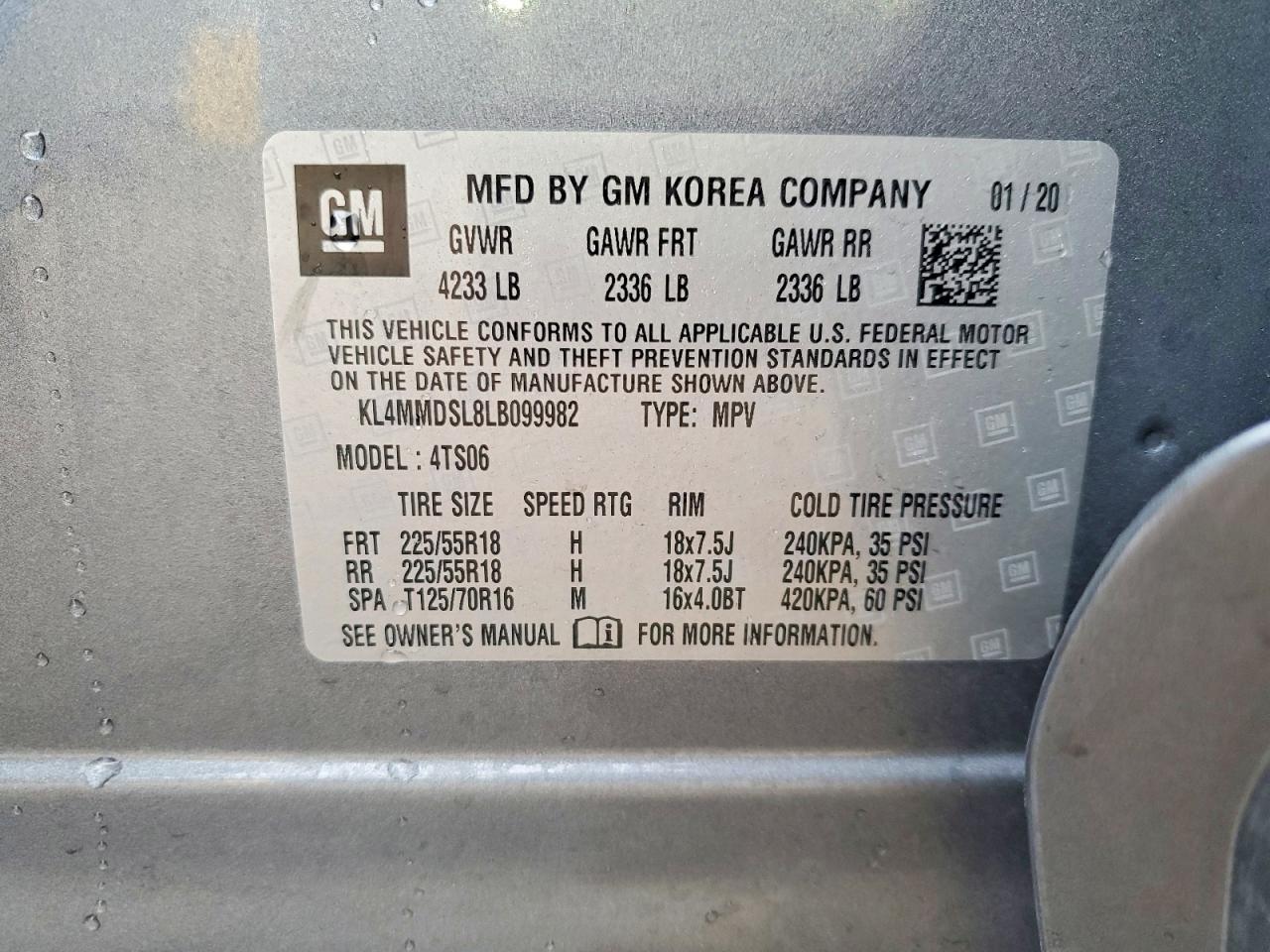 2020 BUICK ENCORE GX SELECT photo 12