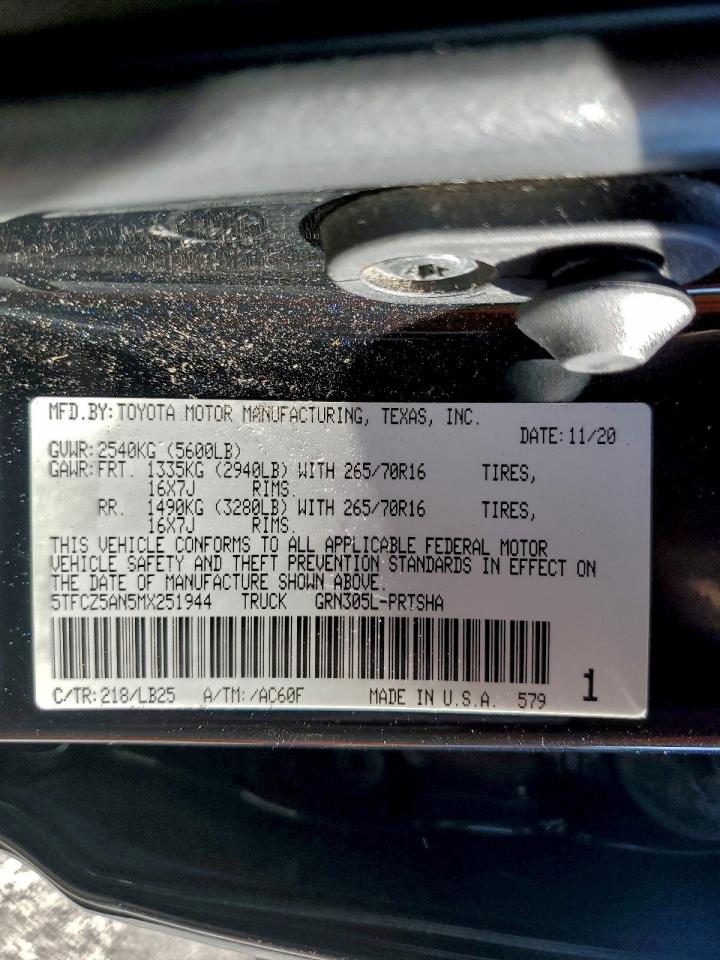 2021 TOYOTA TACOMA DOUBLE CAB photo 12