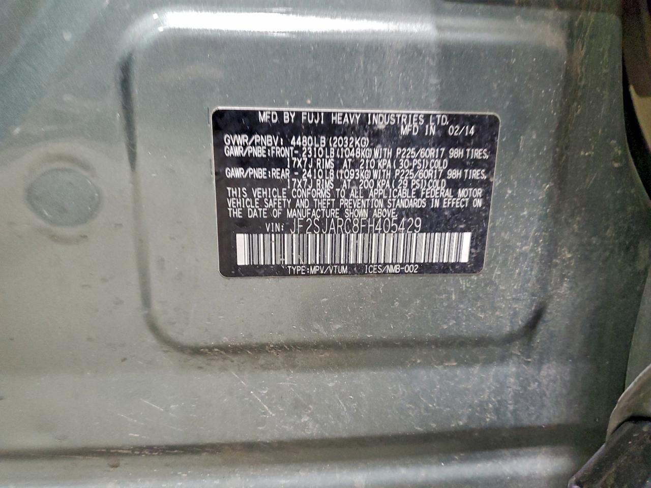 2015 SUBARU FORESTER 2.5I LIMITED photo 25