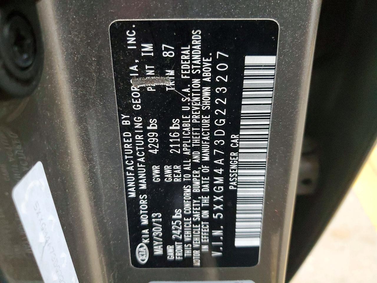 2013 KIA OPTIMA LX photo 12