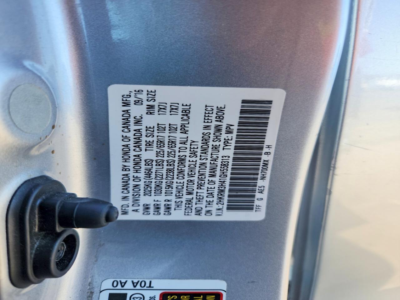 2016 HONDA CR-V SE photo 37