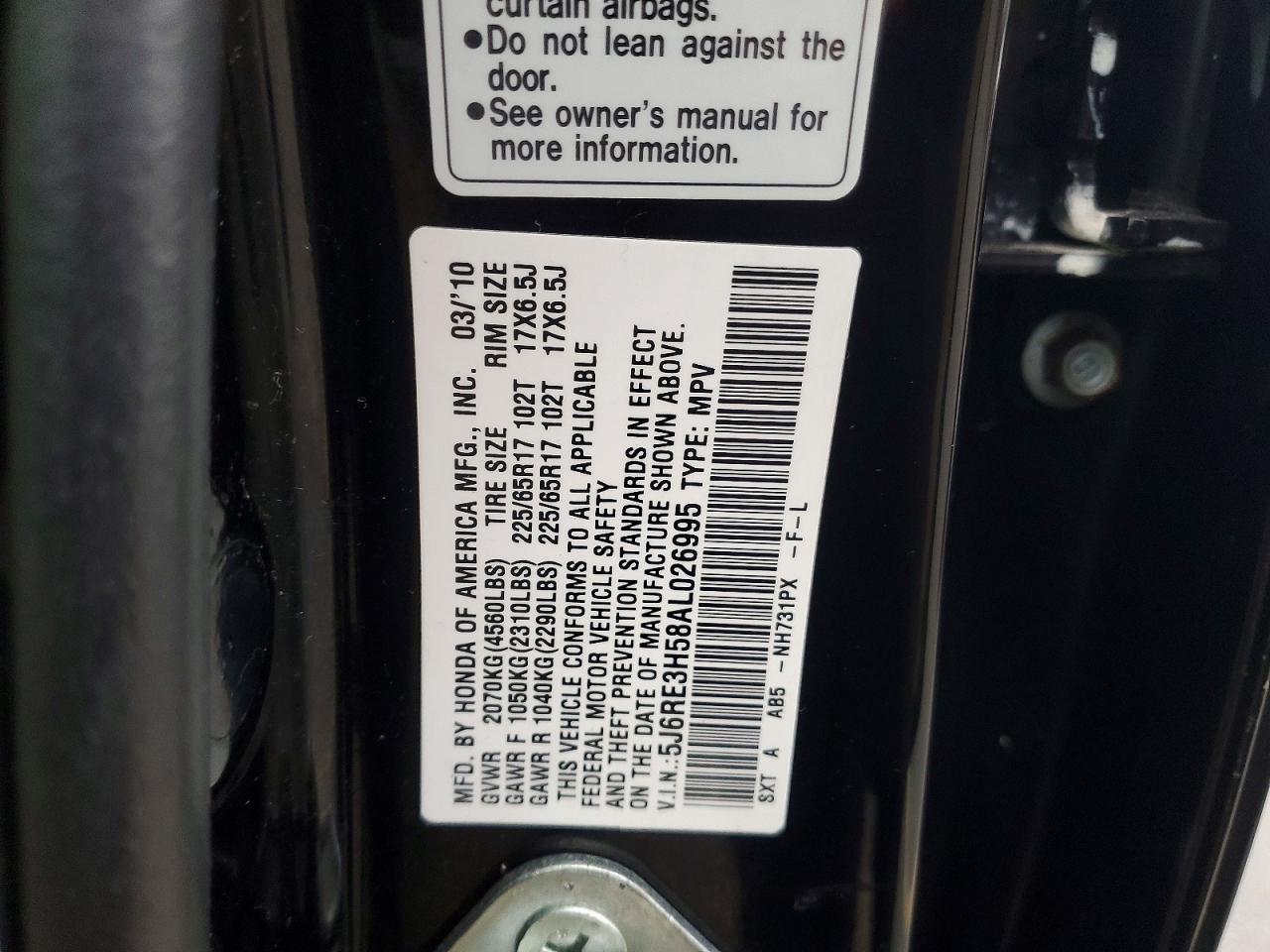 2010 HONDA CR-V EX photo 13
