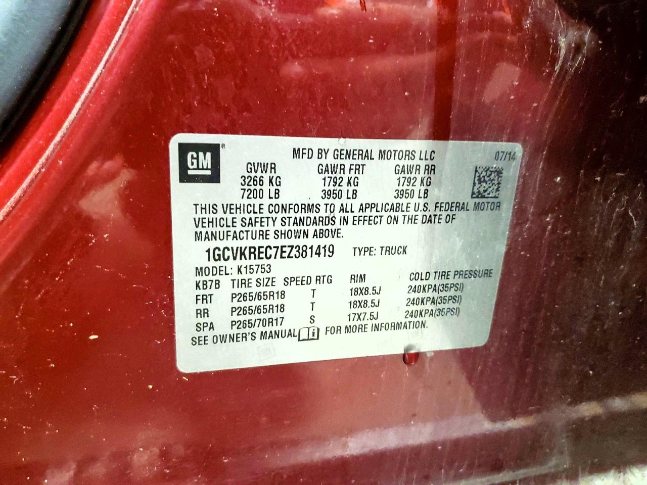 2014 CHEVROLET SILVERADO K1500 LT photo 13