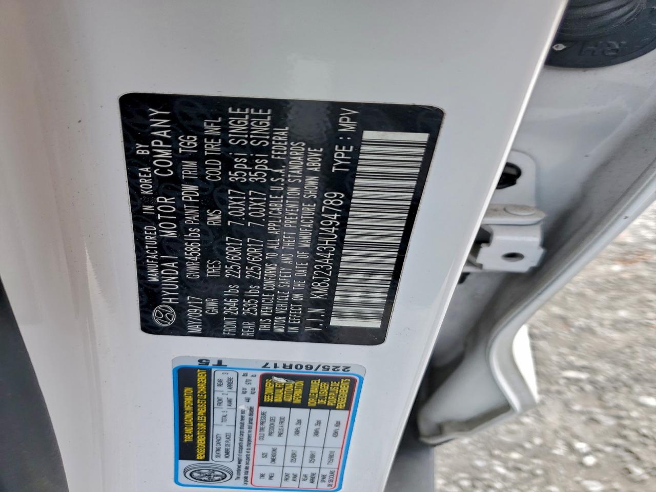 2017 HYUNDAI TUCSON SE photo 13