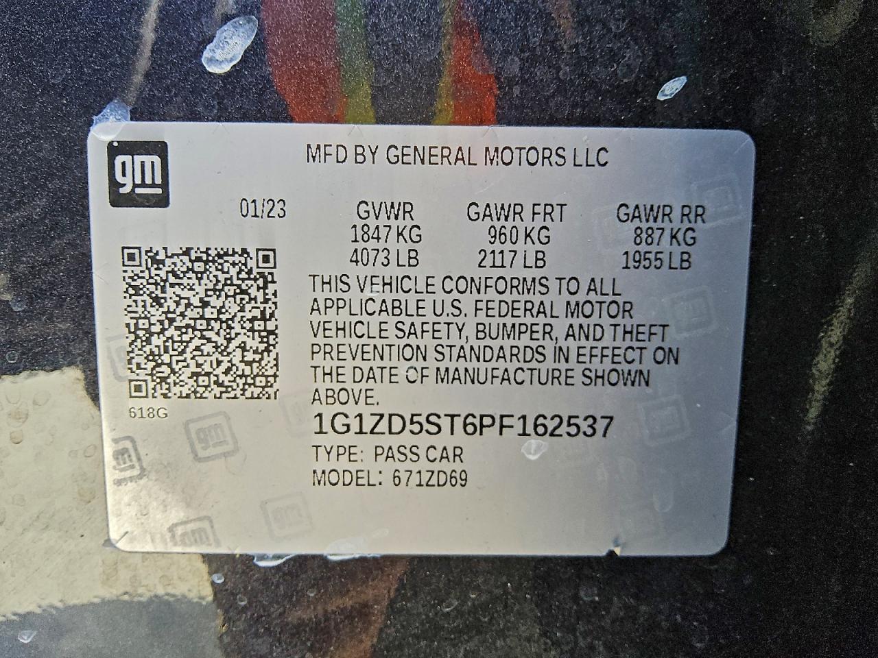2023 CHEVROLET MALIBU LT photo 13