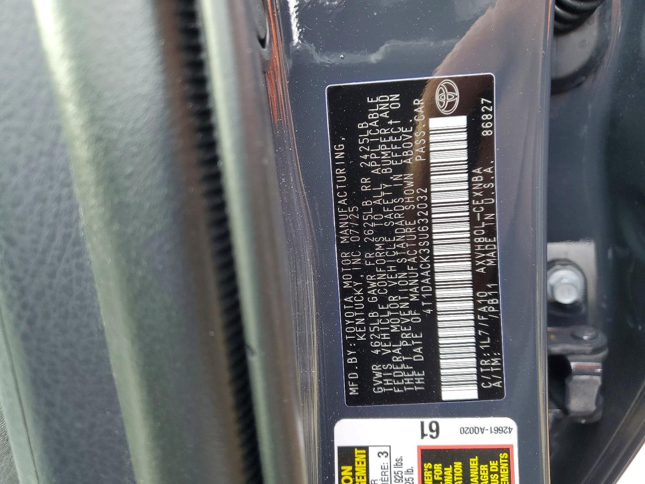 2025 TOYOTA CAMRY XSE photo 12