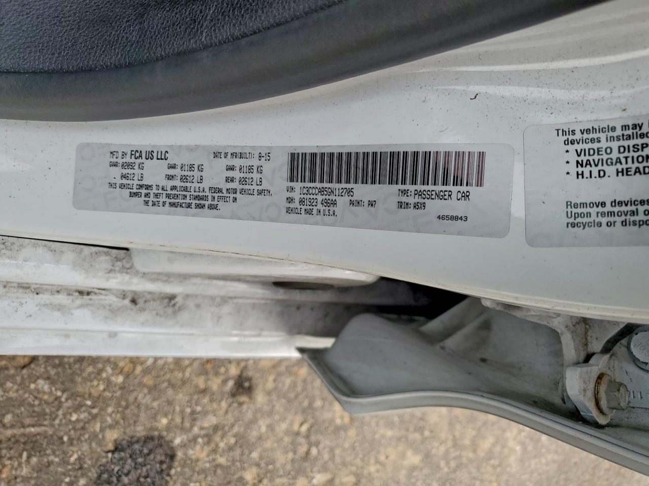 2016 CHRYSLER 200 LIMITED photo 37
