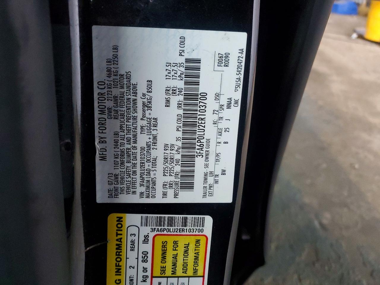 2014 FORD FUSION SE HYBRID photo 12
