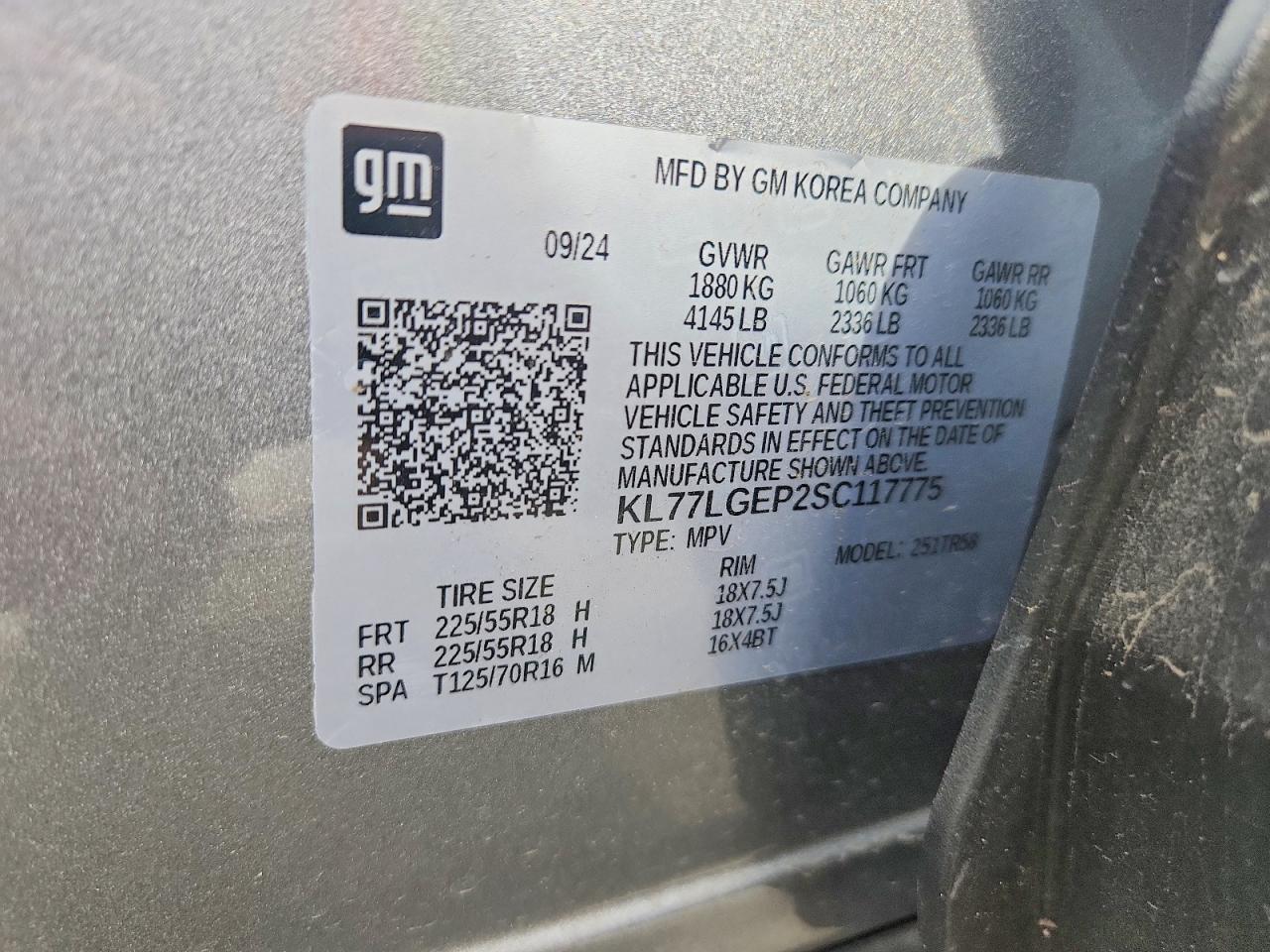 2025 CHEVROLET TRAX 1RS photo 12