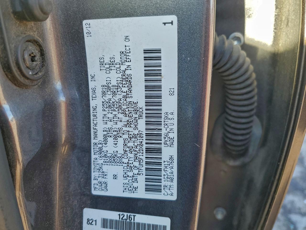 2013 TOYOTA TUNDRA DOUBLE CAB SR5 photo 12