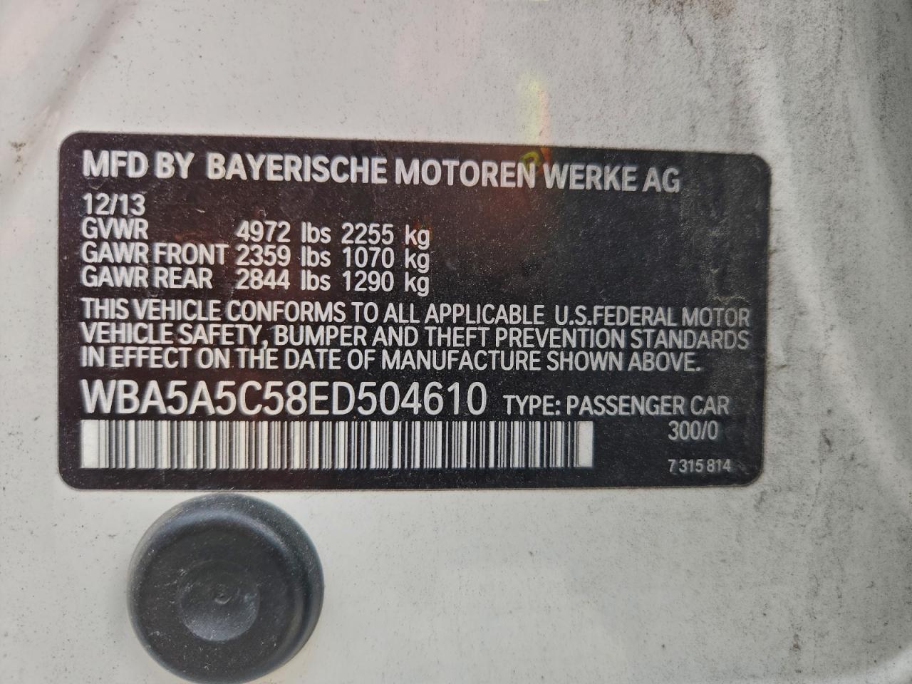 2014 BMW 528 I photo 13