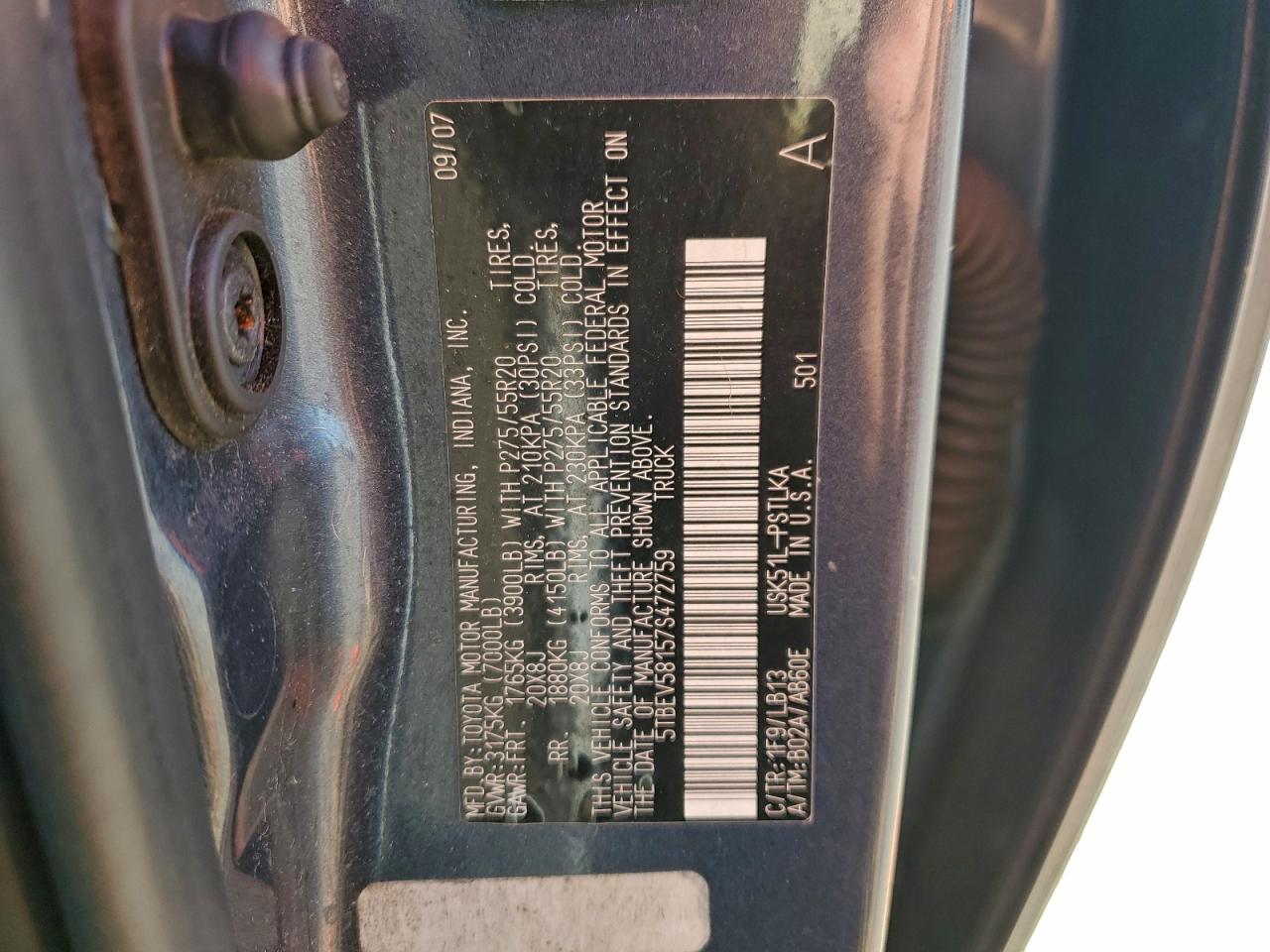 2007 TOYOTA TUNDRA CREWMAX LIMITED photo 37
