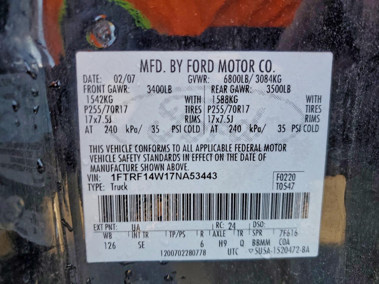 2007 FORD F150 photo 25