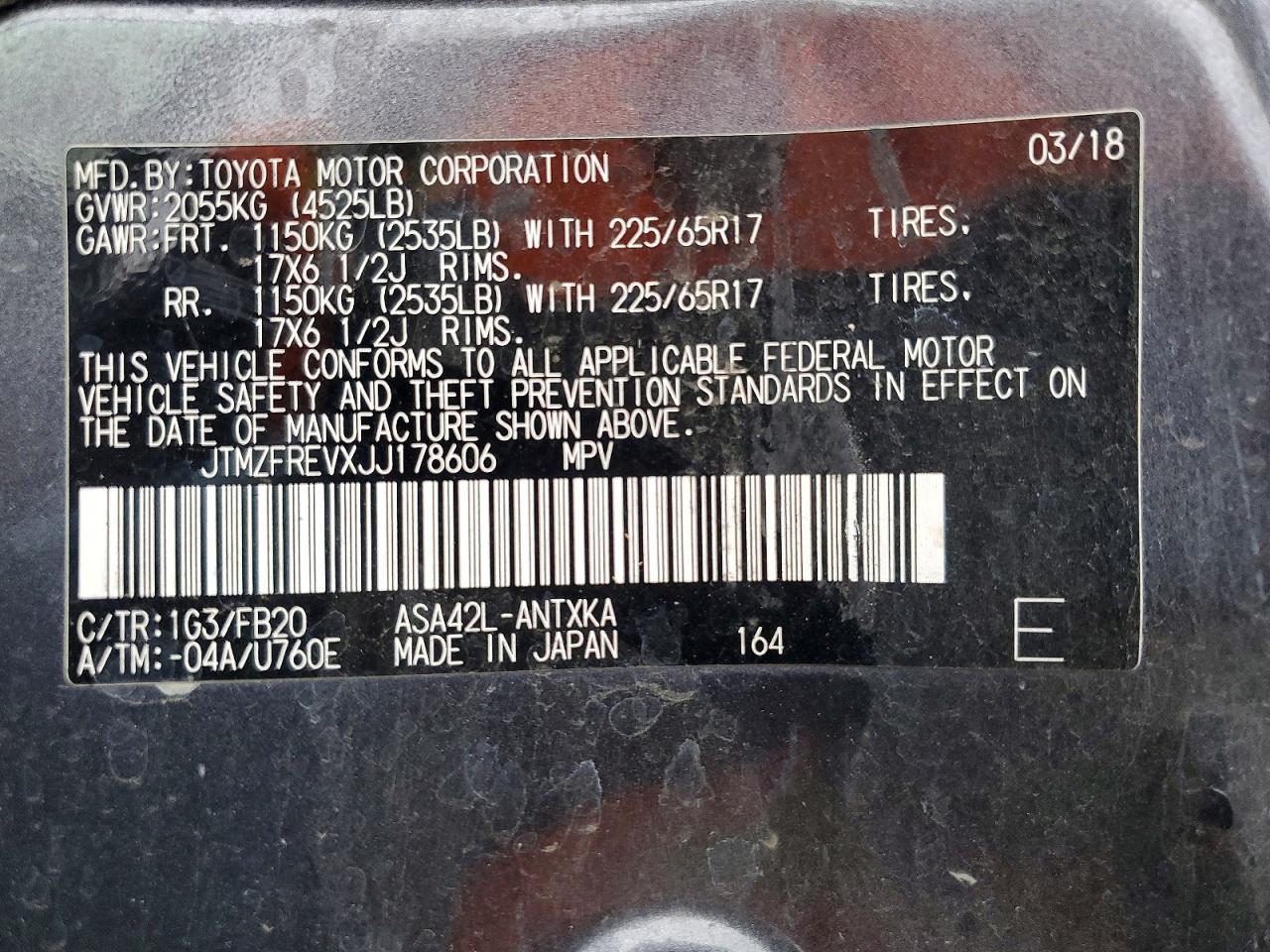 2018 TOYOTA RAV4 LE photo 14